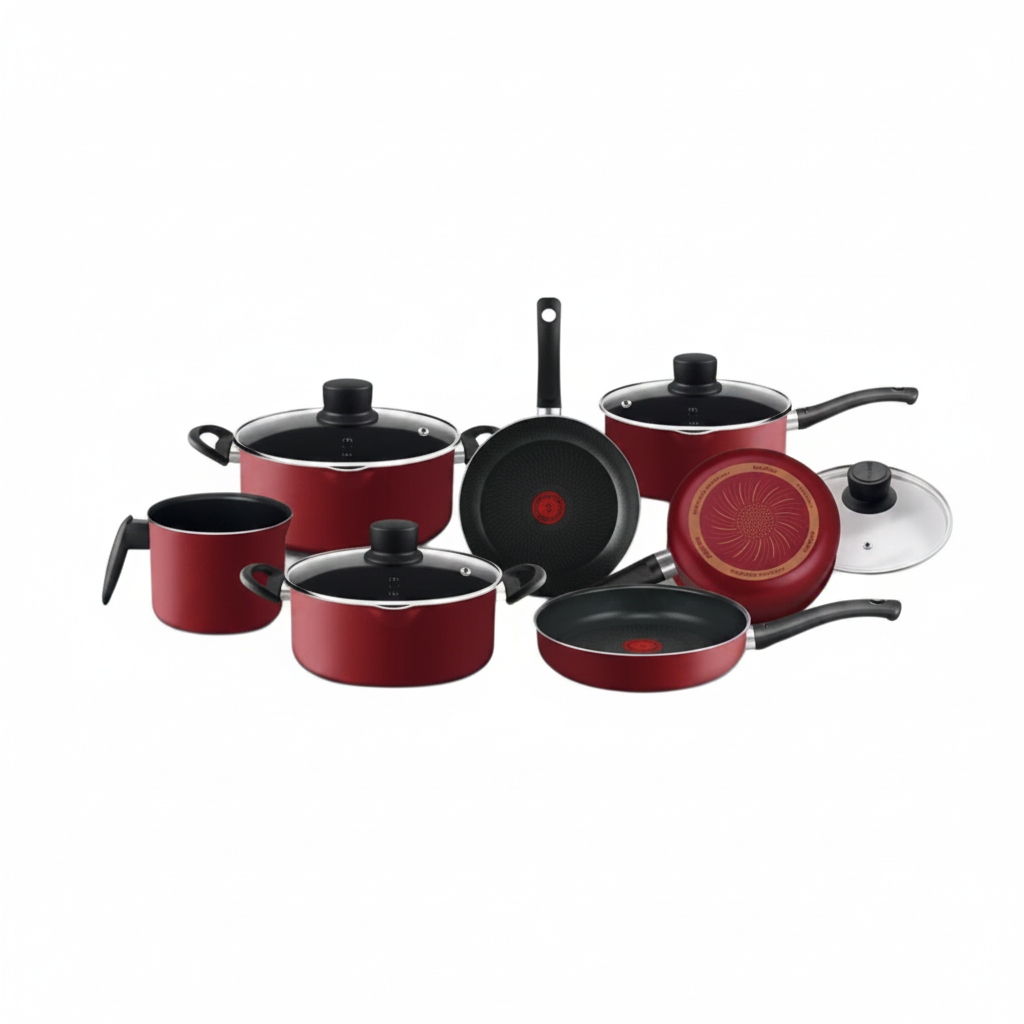 Conjunto Panelas 7 Pecas Rochedo Smart Vermelho