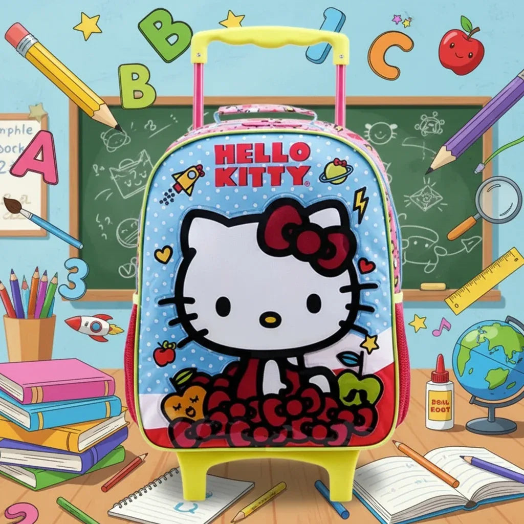 Mochila De Rodinha 14 Hello Kitty R 11831 Infantil Xeryus - Loja Do Thor