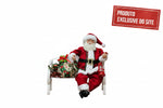 Papai Noel Com Presente Sentado No Banco 28Cm - Magizi - Loja Do Thor