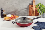Panela Wok 28CM 3,3L Loreto Vermelho Antiaderente Tramontina - Loja Do Thor
