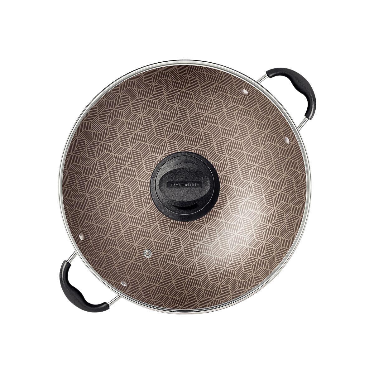 Panela Wok 32CM 4,4L Paris Verm Antiaderente Tramontina - Loja Do Thor