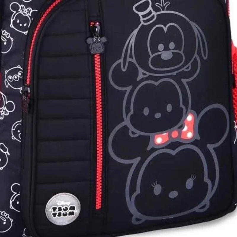 Mochila De Costas 17,5 'Tsum Tsum Disney Preto Clio Style - Loja Do Thor