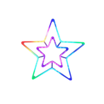 Armação Estrela 144 LEDs  RGB Multifunções Bivolt - Global