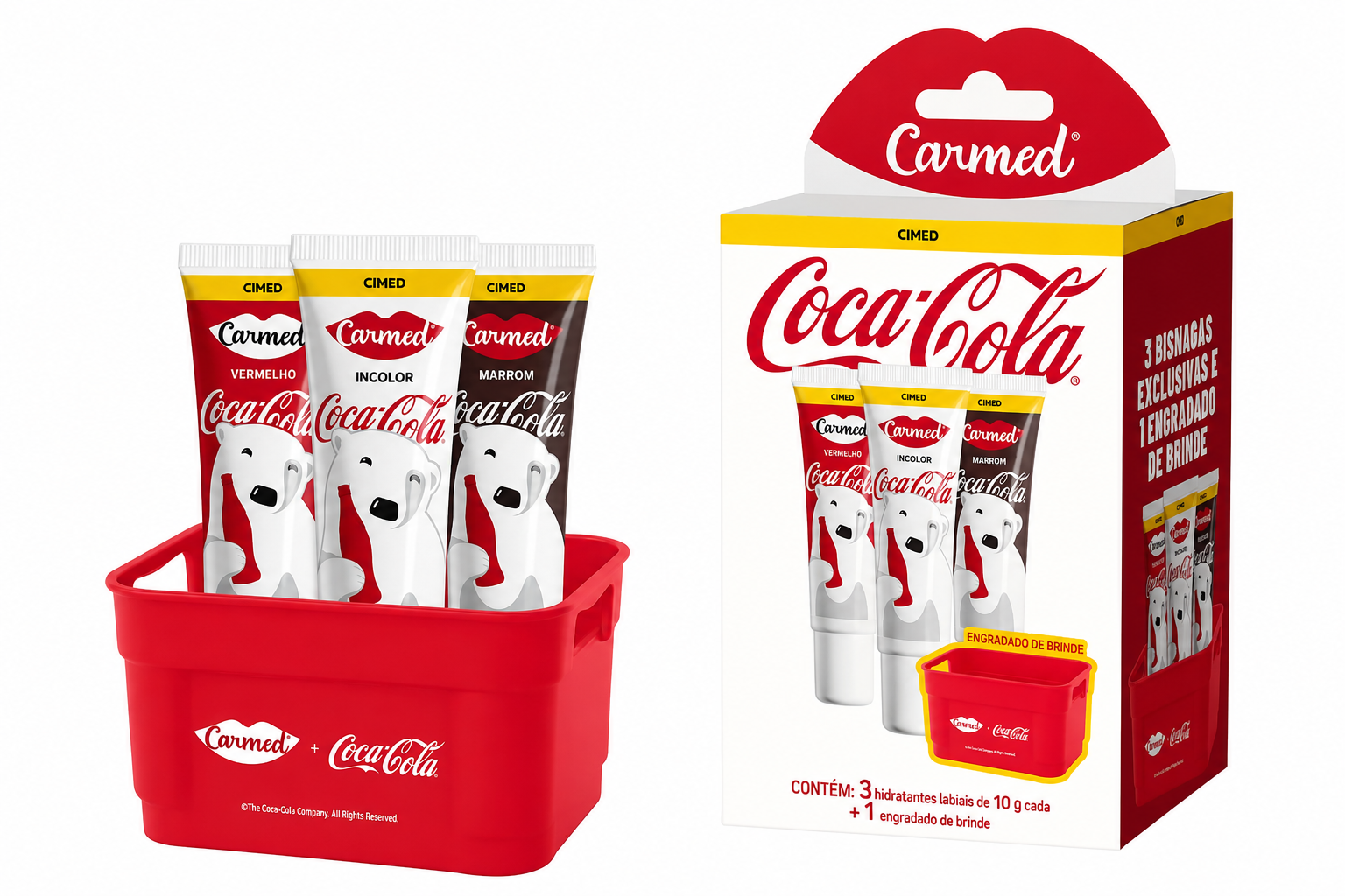 Kit Hidratante Labial Carmed 10g Coca Cola CIMED 105674