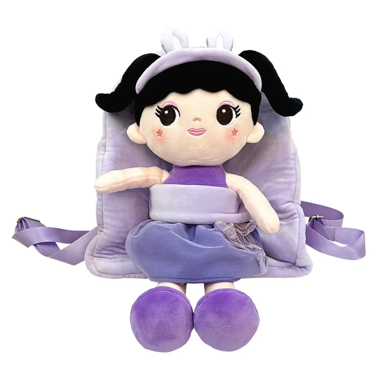 Mochila Infantil C/ Alca Boneca Fofinha Sortida Caa Toys CAA0071 - Loja Do Thor
