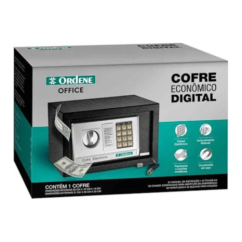Cofre Eletrônico Digital OR38100 Ordene