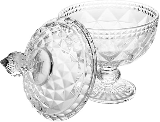 Potiche de Cristal com Pe Diamond 15cm x 23cm - Lyor