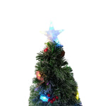 Arvore De Natal Fibra Optica Pinha E Cerejinha 1,20M DN120
