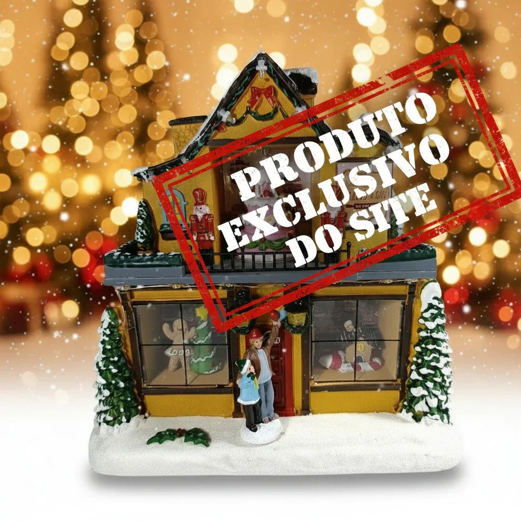 Doceria Natalina C/Movimento Iluminada e C/Som Florarte 60969 - Loja Do Thor