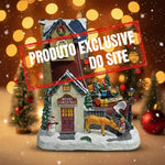 Casa Natalina em Forma de Bota C/Movimento Florarte 60793 - Loja Do Thor