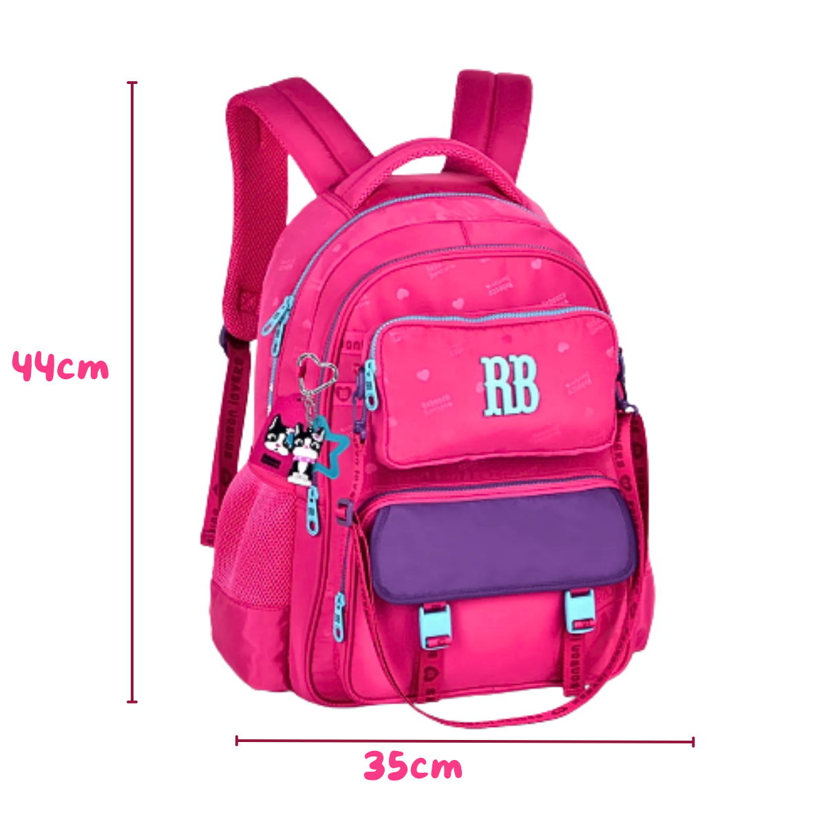 Mochila de Costas Rosa  2 em 1 Urban Mix 17,5 RB26227
