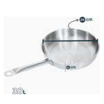 Frigideira Inox Do Chef Fundo Triplo 26 Cm - Hercules
