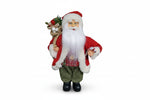 Papai Noel Em Pe 30cm Vermelho Branco Xadez Florarte 60110001 - Loja Do Thor