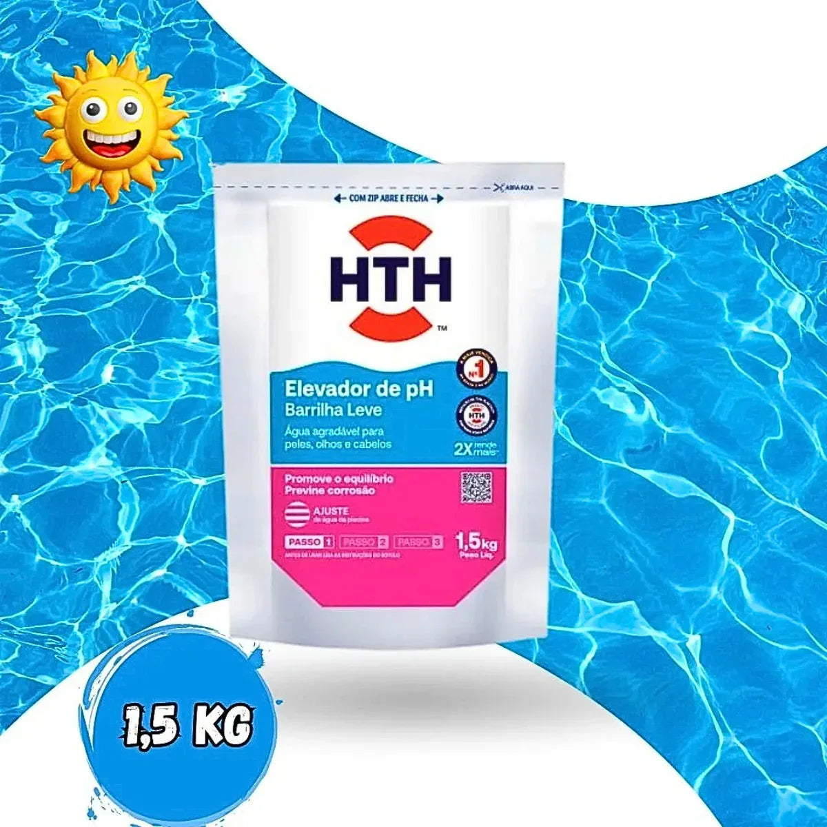 Elevador De Ph Barrilha Leve 1,5 Kg Hth - Loja Do Thor