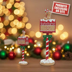 Resina De Natal Correio Gingerbread 36x10,5cm - Loja Do Thor