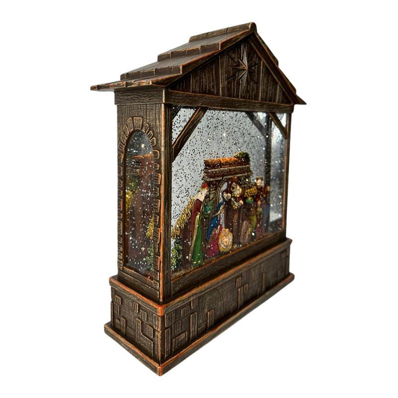 Laterna Presepio Musical e Led 22x25CM - Yangzi