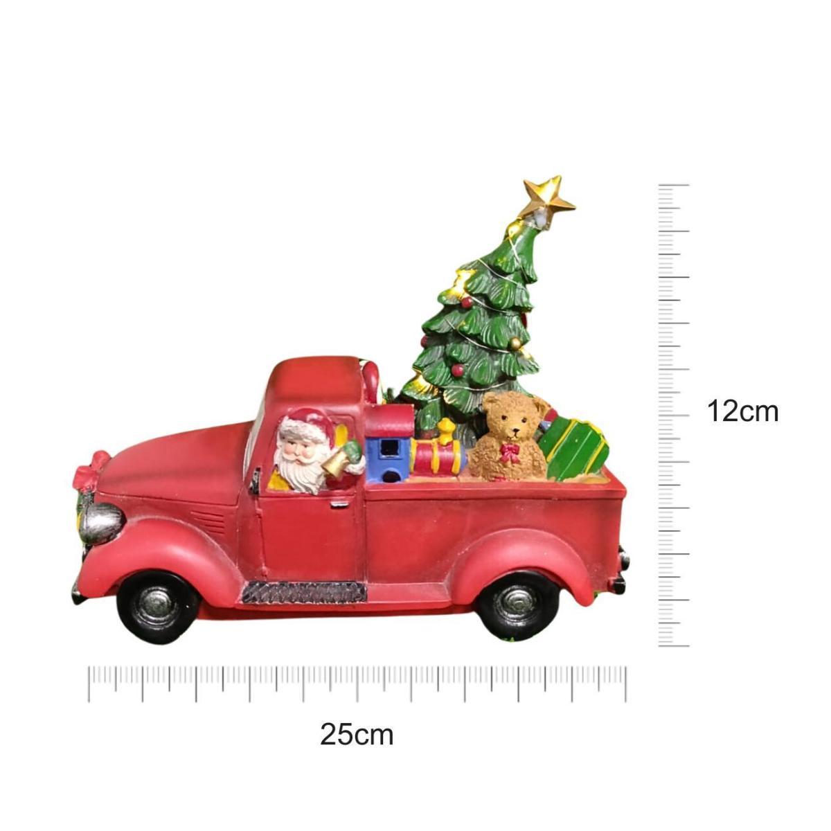 Adorno Carro Vermelho do Papai Noel C/Led Grillo 56821