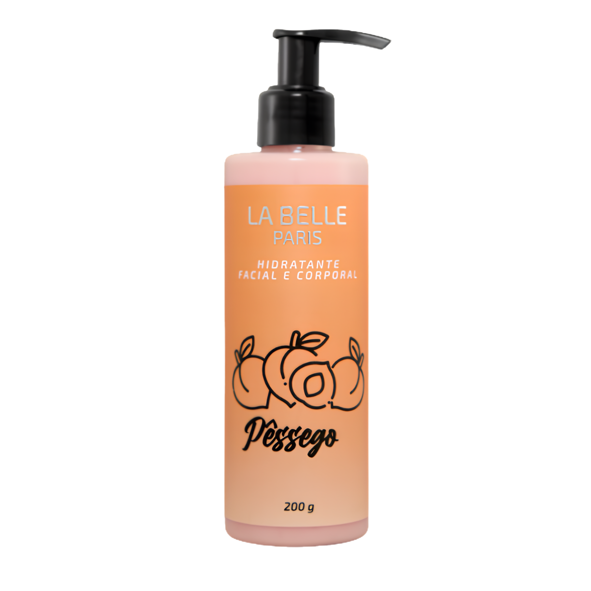 Hidratante Facial e Corporal La Belle 200g Pêssego