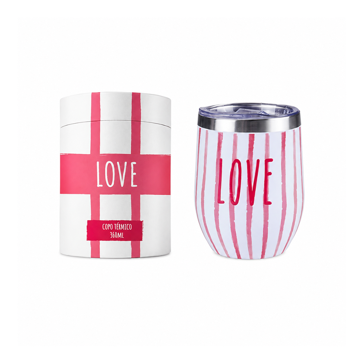 Copo Termico Love 360ml - Allmix 412008