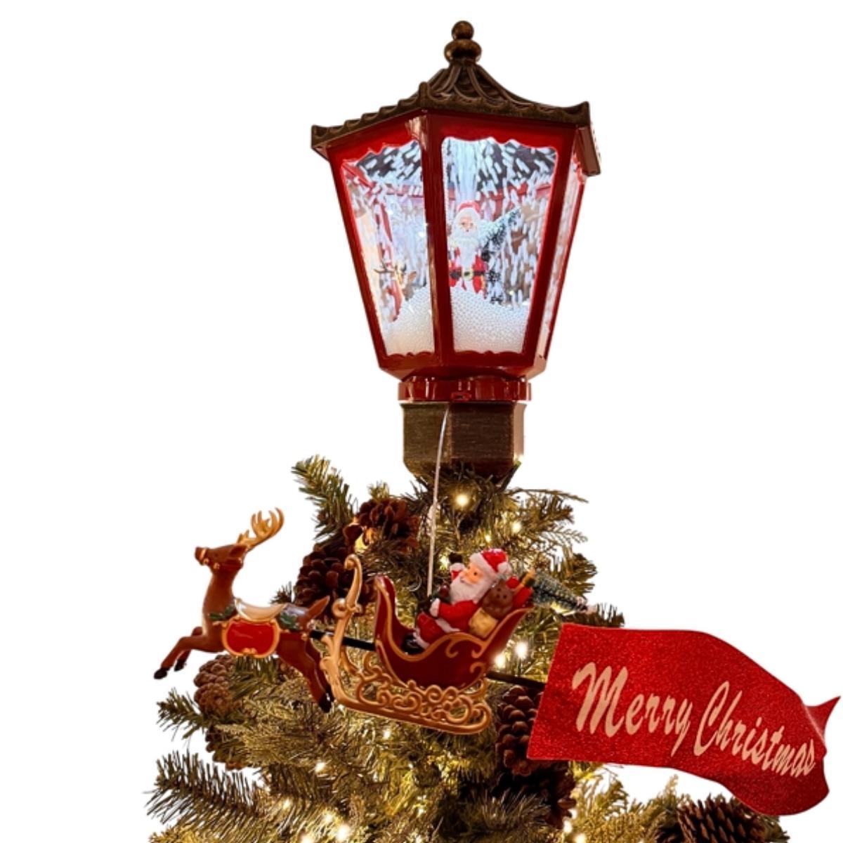 Ponteira de Arvore Treno Natal com Luz Som e Movimento 28689