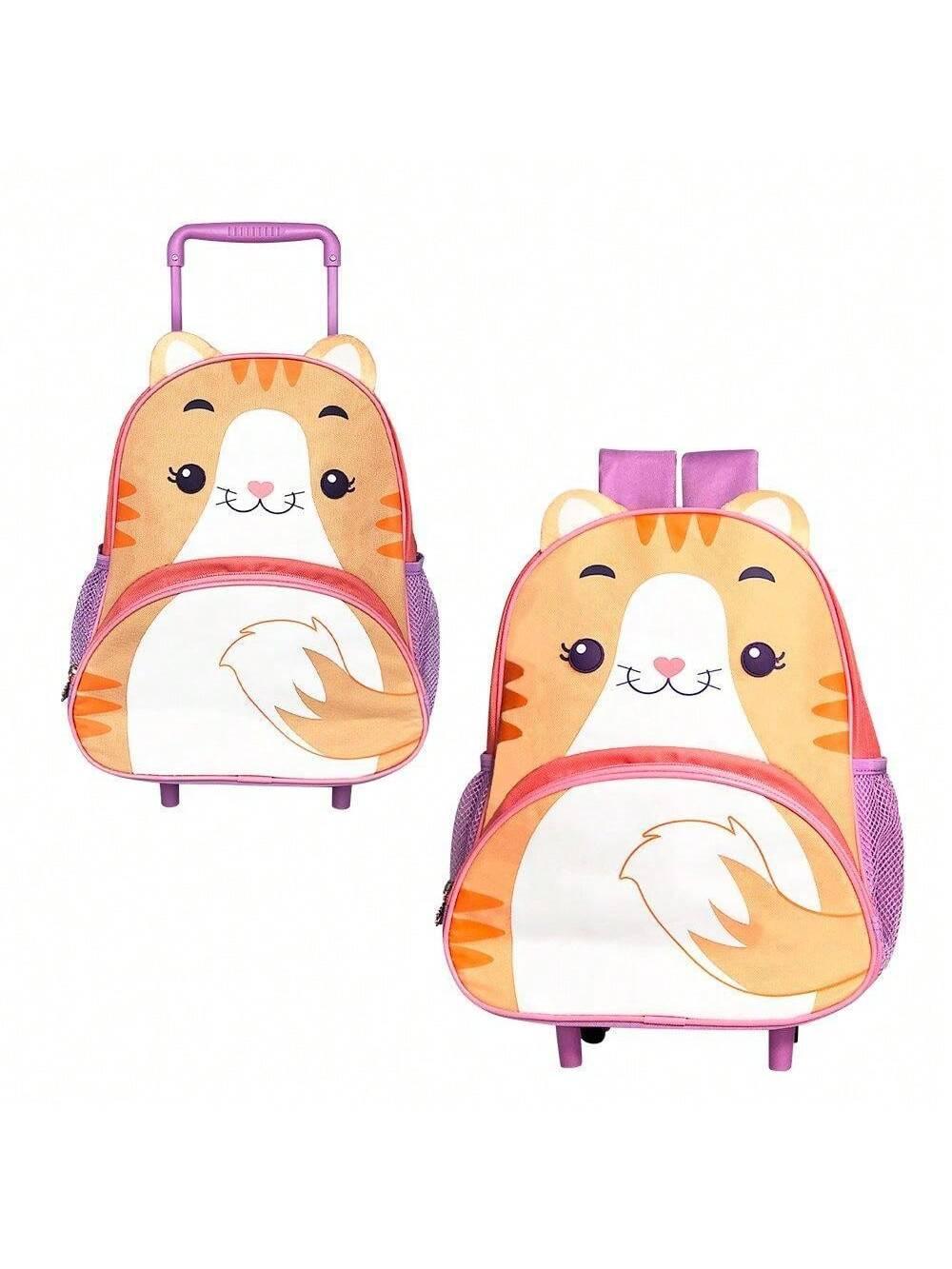 Mochila De Rodinha Infantil Clio Pets - Gato CP24019B - Loja Do Thor