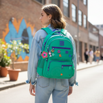 Mochila de Costas verde Flower Power 17,5 RB26231