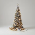 Arvore Cone Nevada Com Led Usb Verde Branco 120Cm Grillo