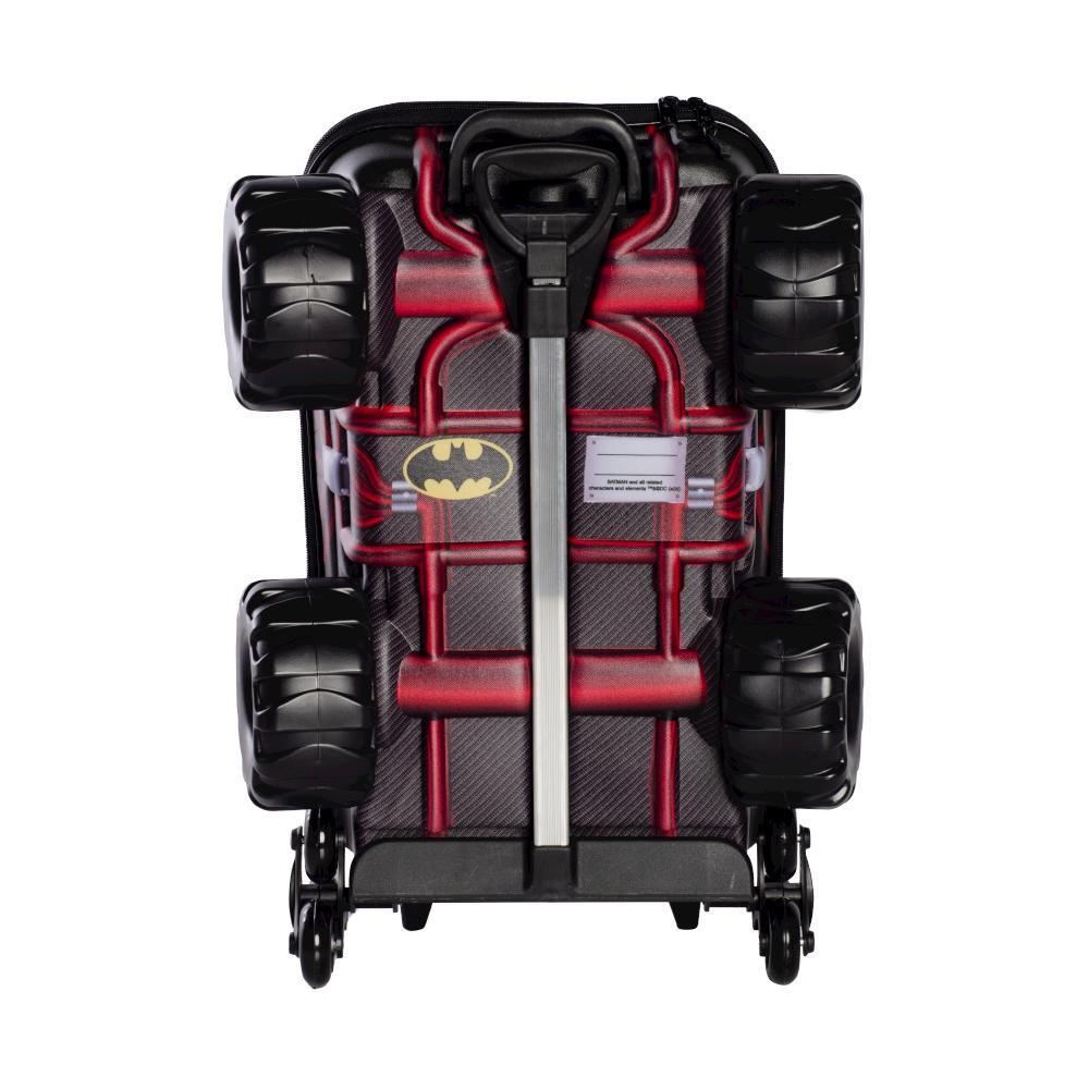 Mochila De Rodinhas 3D Maxtoy Batmovel Monster Trucks Preto 2805BM24