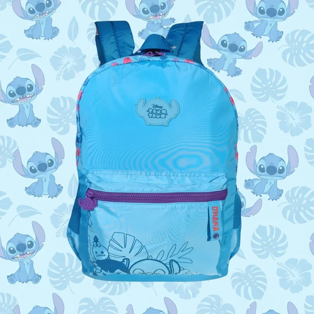 Mochila De Costas Stitch Azul Claro 17,5 TS24632 - Loja Do Thor