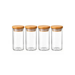 Conjunto de 4 Potes Borossilicato 100ml -Allmix
