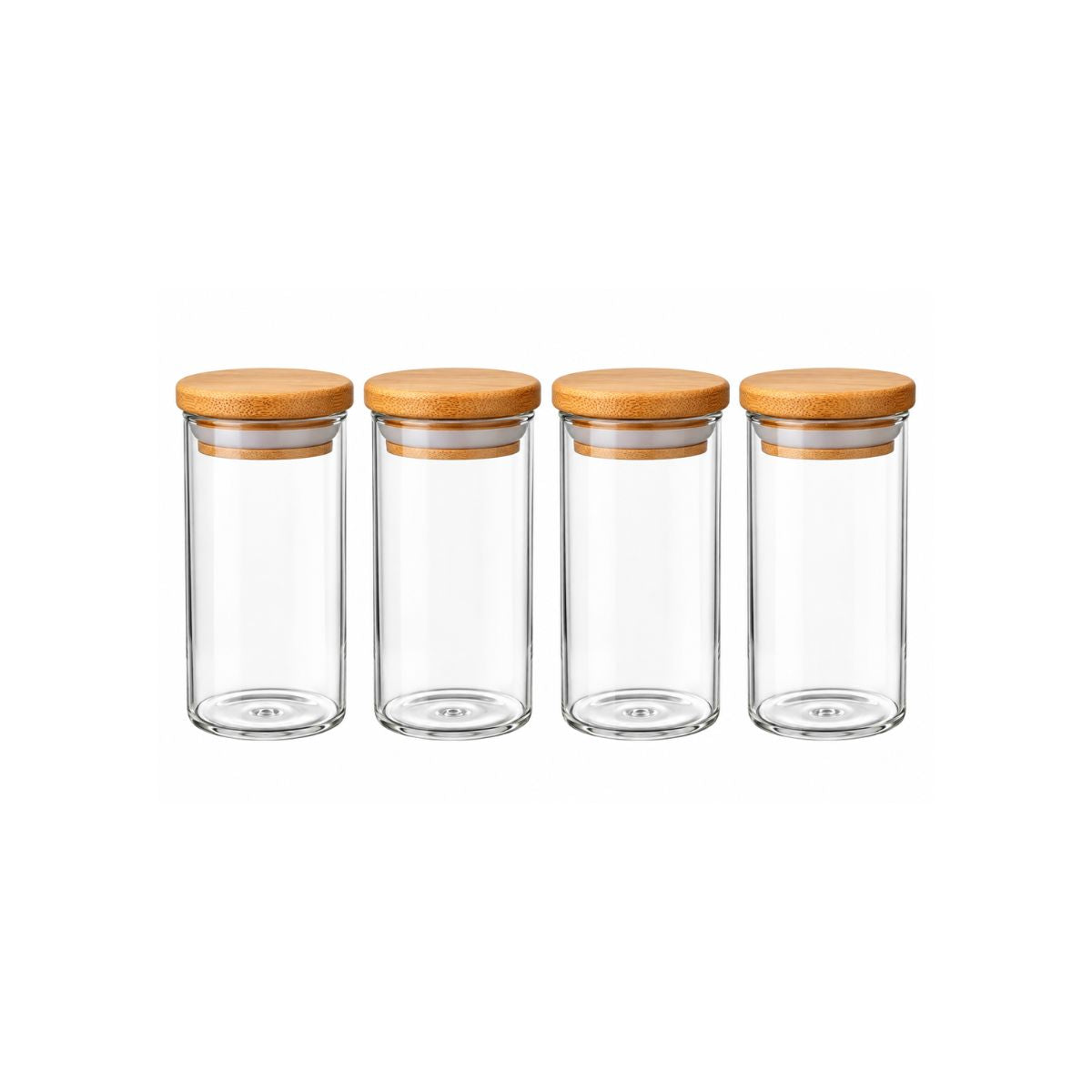 Conjunto de 4 Potes Borossilicato 100ml -Allmix