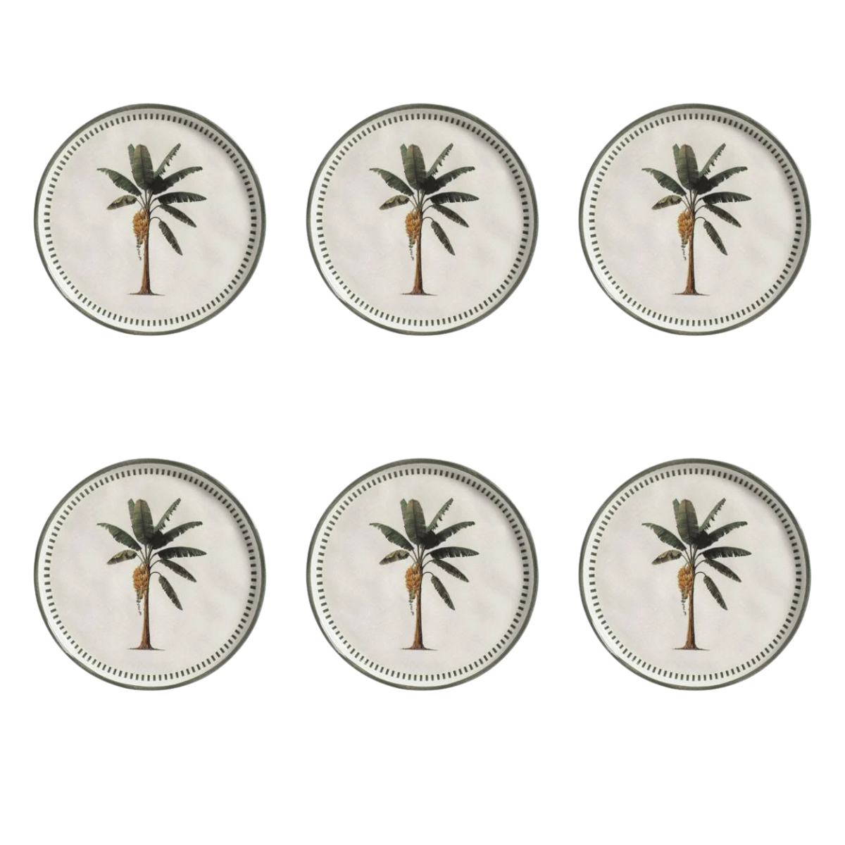 Conjunto De 6 Pratos Sobremesa Bio Banane - Porto Brasil