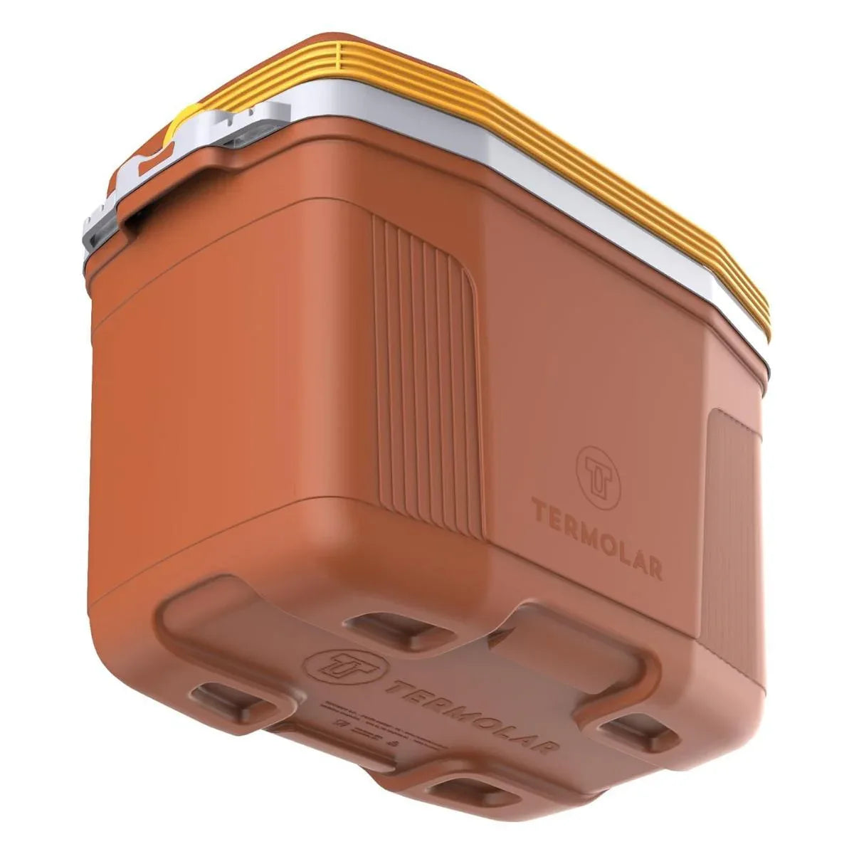 Caixa Termica Suv 32 Litros Marrom C/ Amarelo Termolar - Loja Do Thor