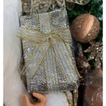 Papai Noel Sentado Repetidor Dourado 30Cm - Magizi - Loja Do Thor