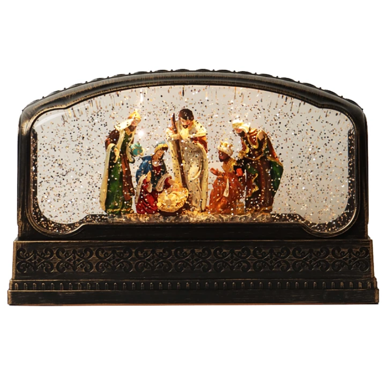Lanterna Presepio Musical 14x15cm - Yangzi