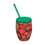 Kit 6 Copos Morango Decorados Injetemp 650ml