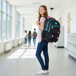 Mochila Rodinhas Luluca Bolsa Escolar Preto  33L - LU24085