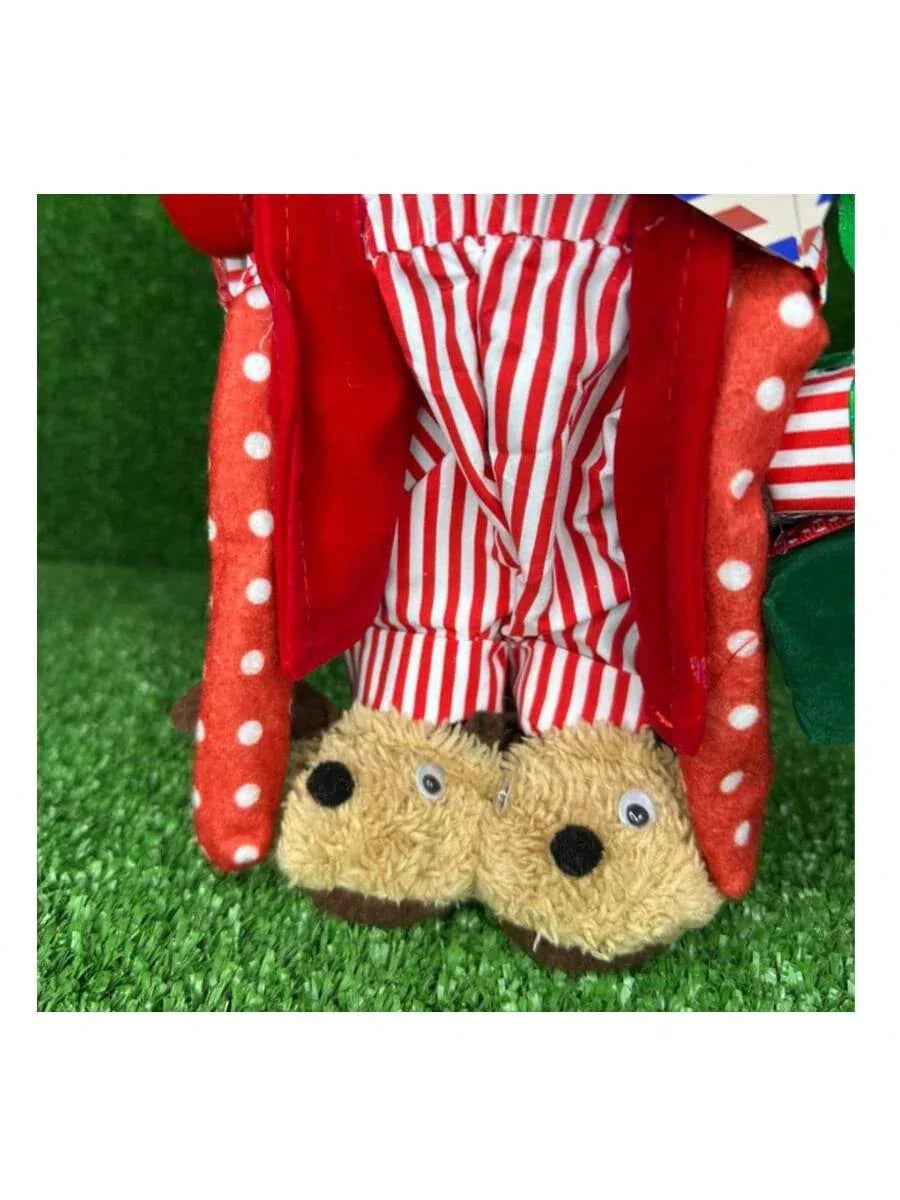 Papai Noel de Pijama Vermelho 30cm - Florarte - Loja Do Thor