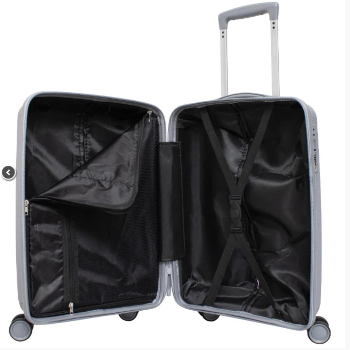 Mala De Viagem PP Boomerang 20 Cinza Com TSA Swissland  YS21216C