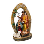Resina Sagrada Familia Natalina Colorido 27CM Florarte 56980