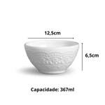 Conjunto com 6 Bowl Madeleine Branco 367ml - Porto Alegre