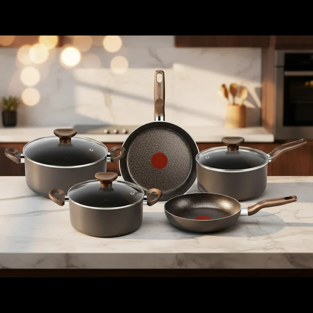 Jogo De Panelas 5 Pecas Chocolate Rochedo Expert - Loja Do Thor