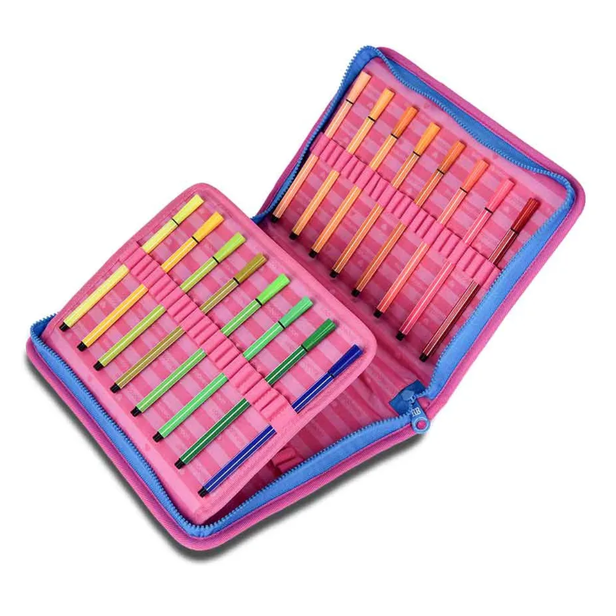 Kit Mochila De Costas E Estojo Rosa 17,5 Rebecca Bonbon