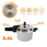 Panela De Pressao Ceramic Life Super Gris Inducao 5,4L - Loja Do Thor