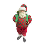 Papai Noel Lux Mochileiro Vermelho 28Cm 30326