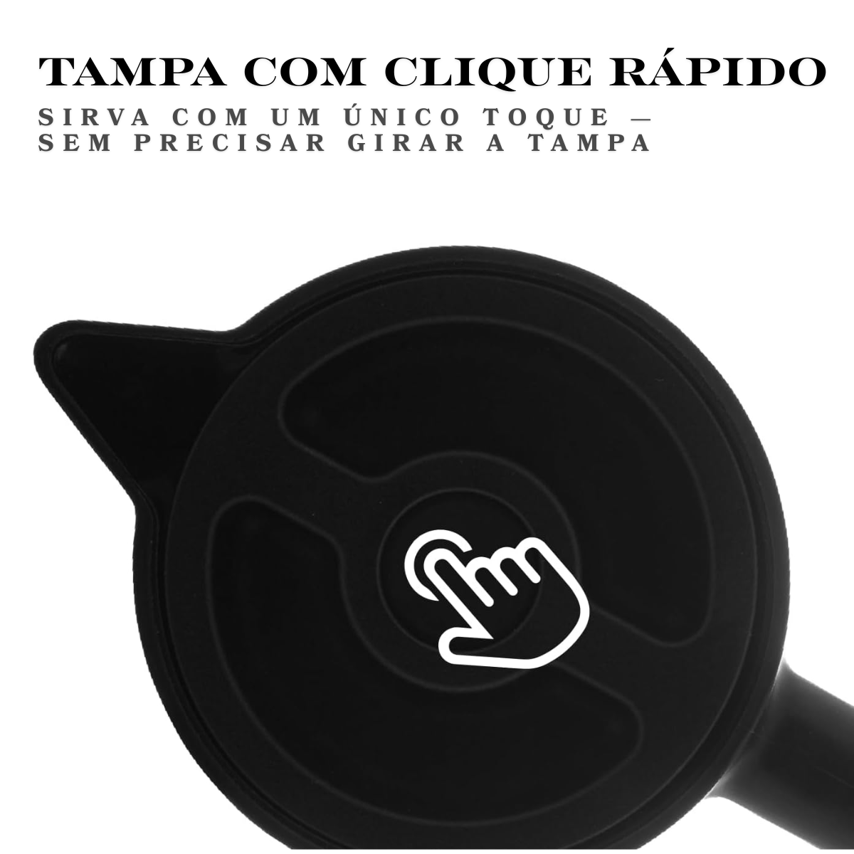 Garrafa Térmica Cabo de Madeira 1 Litro Cinza - Giftutil