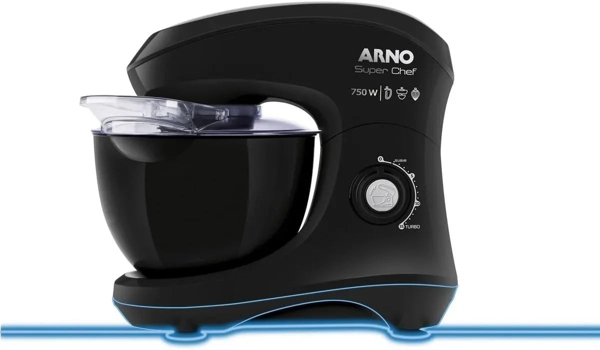 Batedeira Planetária Superchef 750W 127V Preto KM01 SX9508B1 - Loja Do Thor