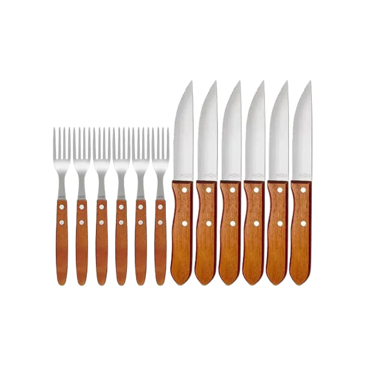 Faqueiro P/Churrasco Aço Inox Tramontina Jumbo 12 Peças 22399/063 - Loja Do Thor