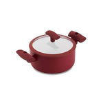 Panela Cacarola Antiaderente Ceramico 22 Cm 3,0 L Vermelha PA300 - Loja Do Thor