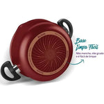 Conjunto Panelas 7 Pecas Rochedo Smart Vermelho